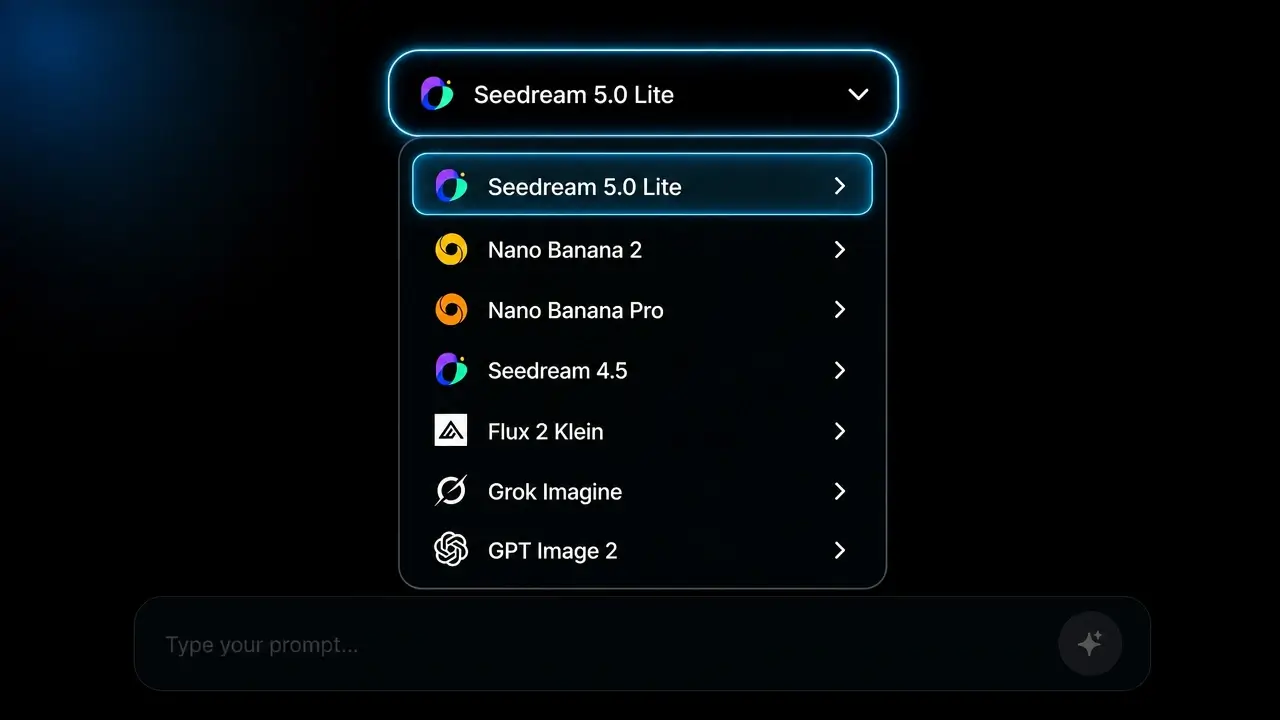 Select Seedream 5.0 Lite